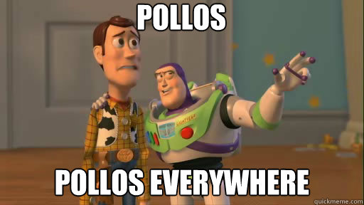 pollos pollos everywhere   Everywhere