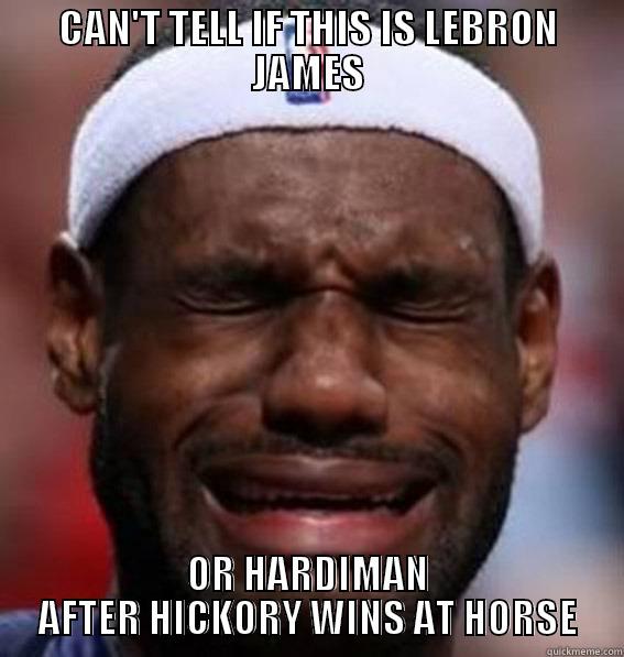 CAN'T TELL IF THIS IS LEBRON JAMES OR HARDIMAN AFTER HICKORY WINS AT HORSE Misc