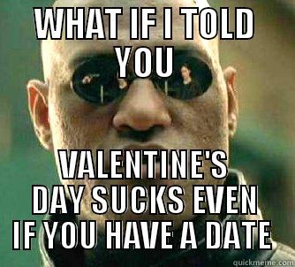 WHAT IF I TOLD YOU VALENTINE'S DAY SUCKS EVEN IF YOU HAVE A DATE  Matrix Morpheus