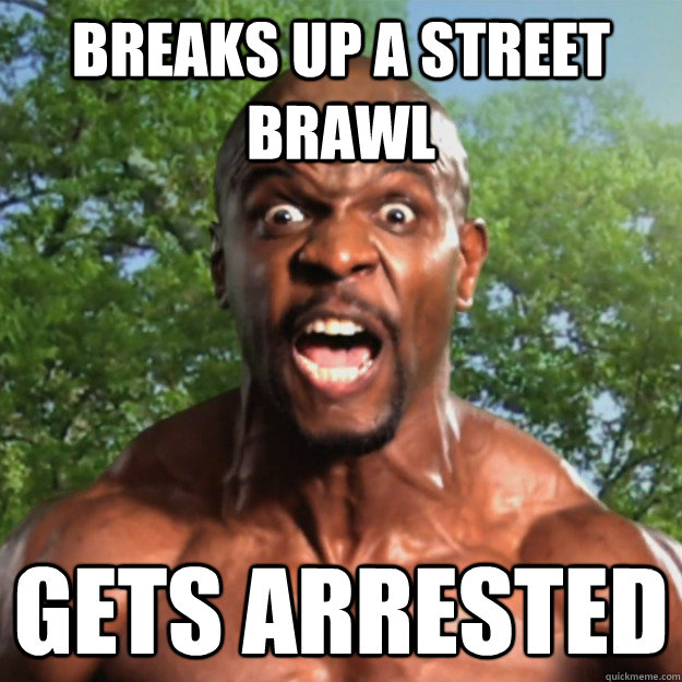 breaks up a street brawl gets arrested - breaks up a street brawl gets arrested  Black Guy Issues