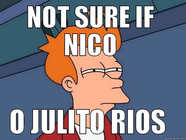 NOT SURE IF NICO O JULITO RIOS  Futurama Fry