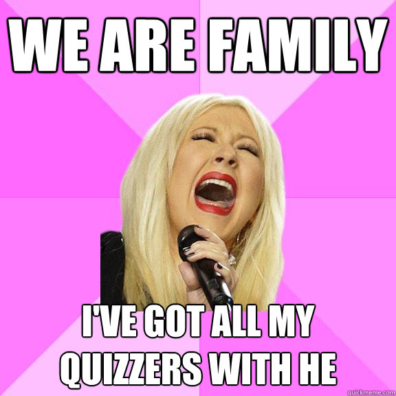 We are family I've got all my quizzers with he  Wrong Lyrics Christina