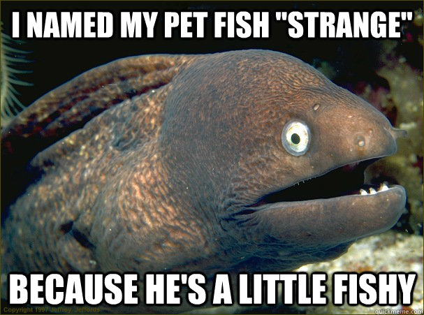 I named my pet fish 