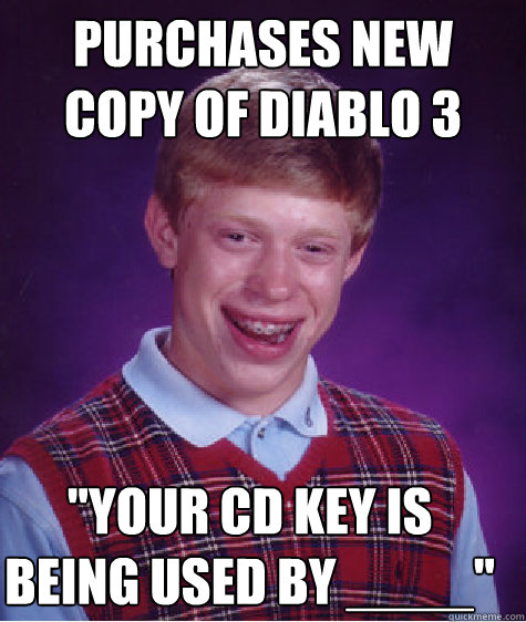 PURCHASES NEW COPY OF DIABLO 3 