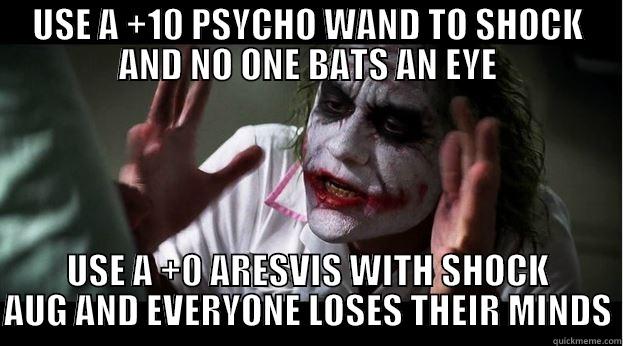 PSO2 SEA DF - USE A +10 PSYCHO WAND TO SHOCK AND NO ONE BATS AN EYE USE A +0 ARESVIS WITH SHOCK AUG AND EVERYONE LOSES THEIR MINDS Joker Mind Loss