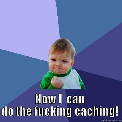  NOW I  CAN DO THE FUCKING CACHING! Success Kid