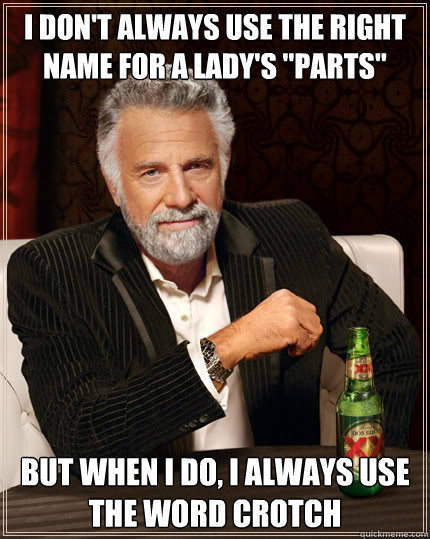 I don't always use the right name for a lady's 