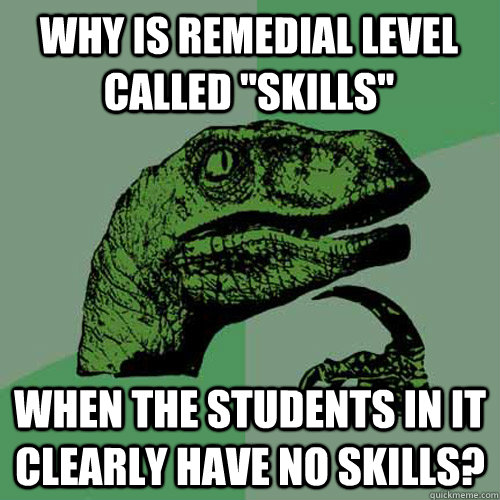 Why is remedial level called 