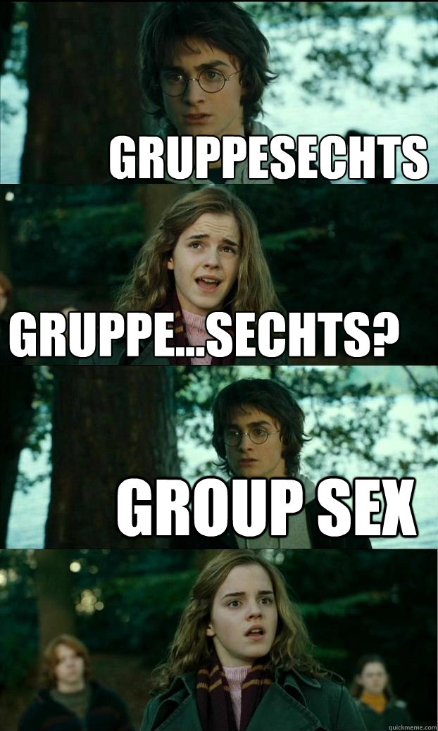 GRUPPESECHTS GRUPPE...SECHTS? GROUP SEX  Horny Harry