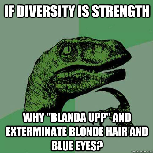 If diversity is strength Why 