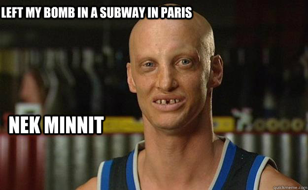 Left my bomb in a subway in paris Nek Minnit - Left my bomb in a subway in paris Nek Minnit  Nek Minnit