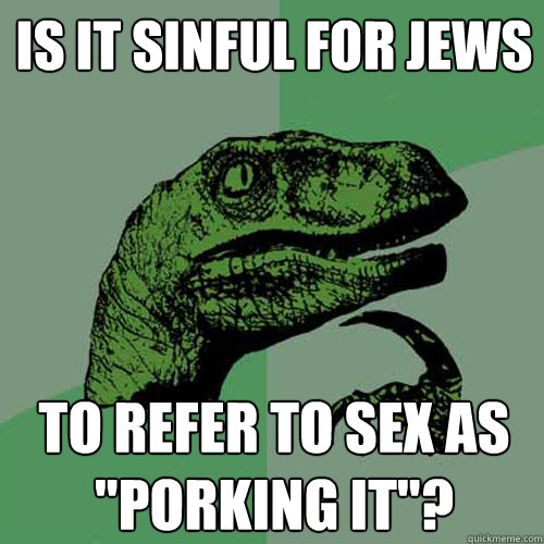 Is it sinful for Jews To refer to sex as 