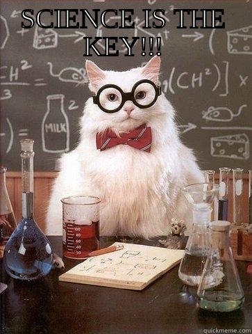 SCIENCE IS THE KEY!!!  Chemistry Cat