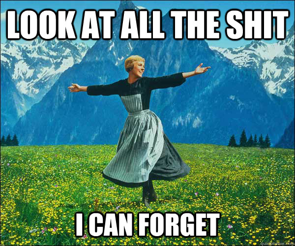 Look at all the shit I can forget - Look at all the shit I can forget  Sound of Music