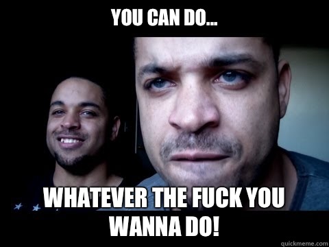 YOU CAN DO... WHATEVER THE FUCK YOU WANNA DO!  Hodge Twins