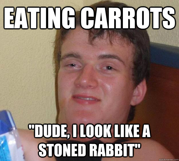 Eating carrots 