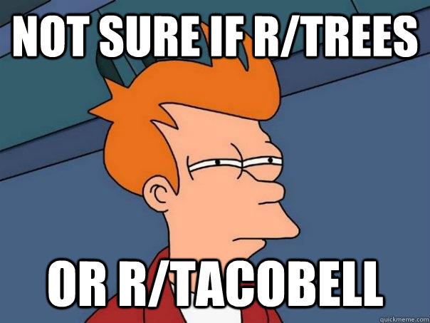 Not Sure If r/trees or r/tacobell  Futurama Fry