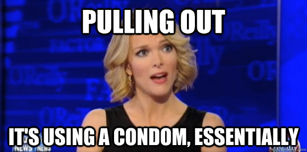 Pulling out It's using a condom, essentially  Megyn Kelly