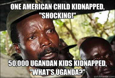 One American child kidnapped, 