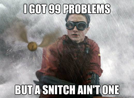 I got 99 problems But a snitch ain't one  