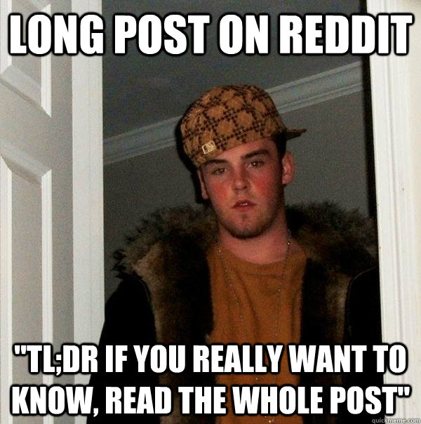 Long post on reddit 