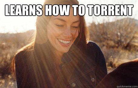 learns how to torrent  - learns how to torrent   Awesome Girlfriend Alice