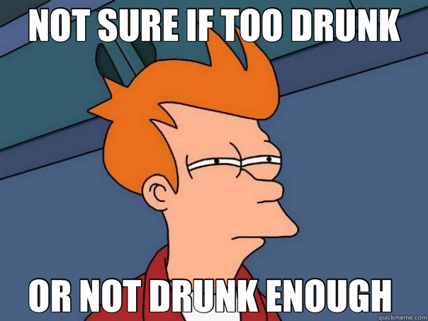 NOT SURE IF TOO DRUNK OR NOT DRUNK ENOUGH   Futurama Fry