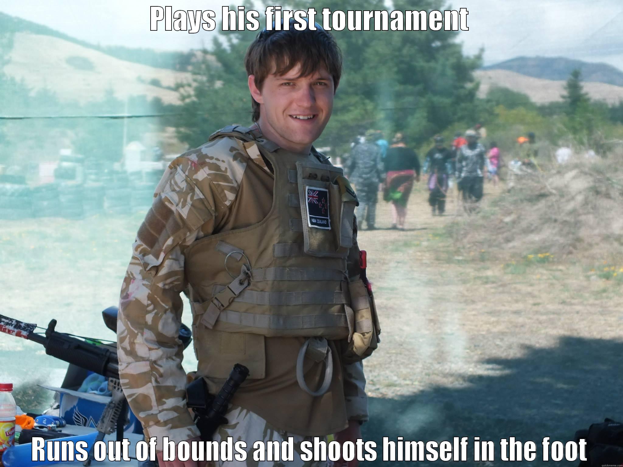 Theres always one - PLAYS HIS FIRST TOURNAMENT RUNS OUT OF BOUNDS AND SHOOTS HIMSELF IN THE FOOT Misc