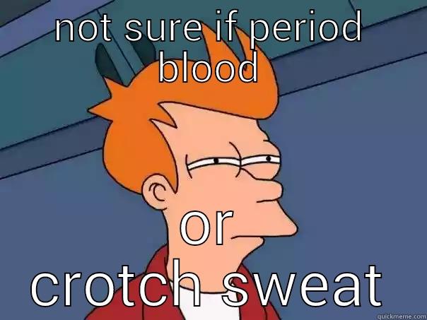 having one of those days - NOT SURE IF PERIOD BLOOD OR CROTCH SWEAT Futurama Fry