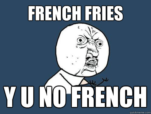 French Fries y u no french  Y U No