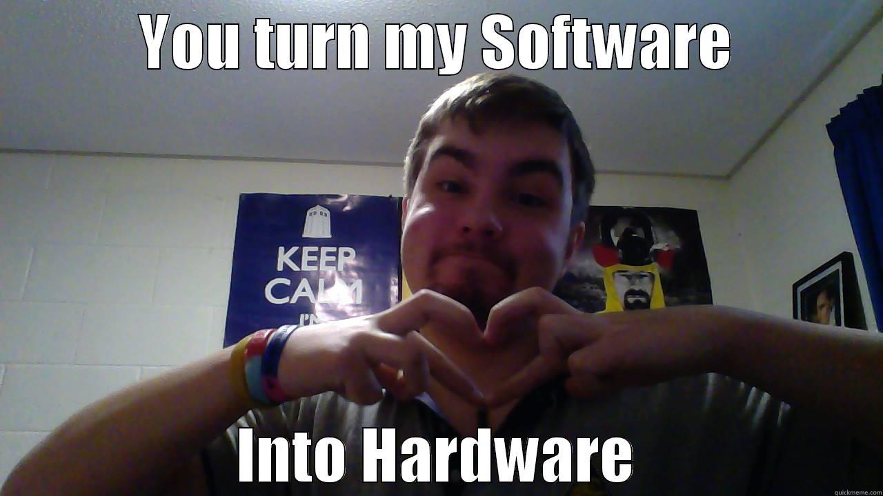 YOU TURN MY SOFTWARE INTO HARDWARE Misc