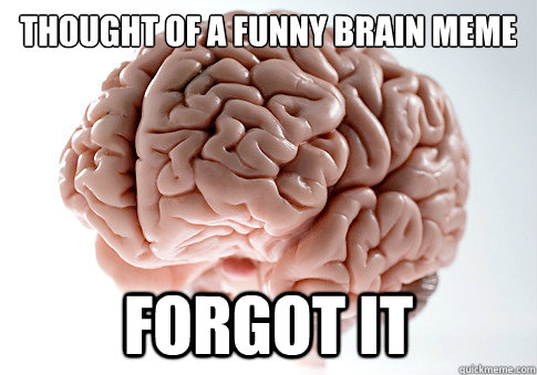 Thought of a funny brain meme Forgot it  Scumbag Brain