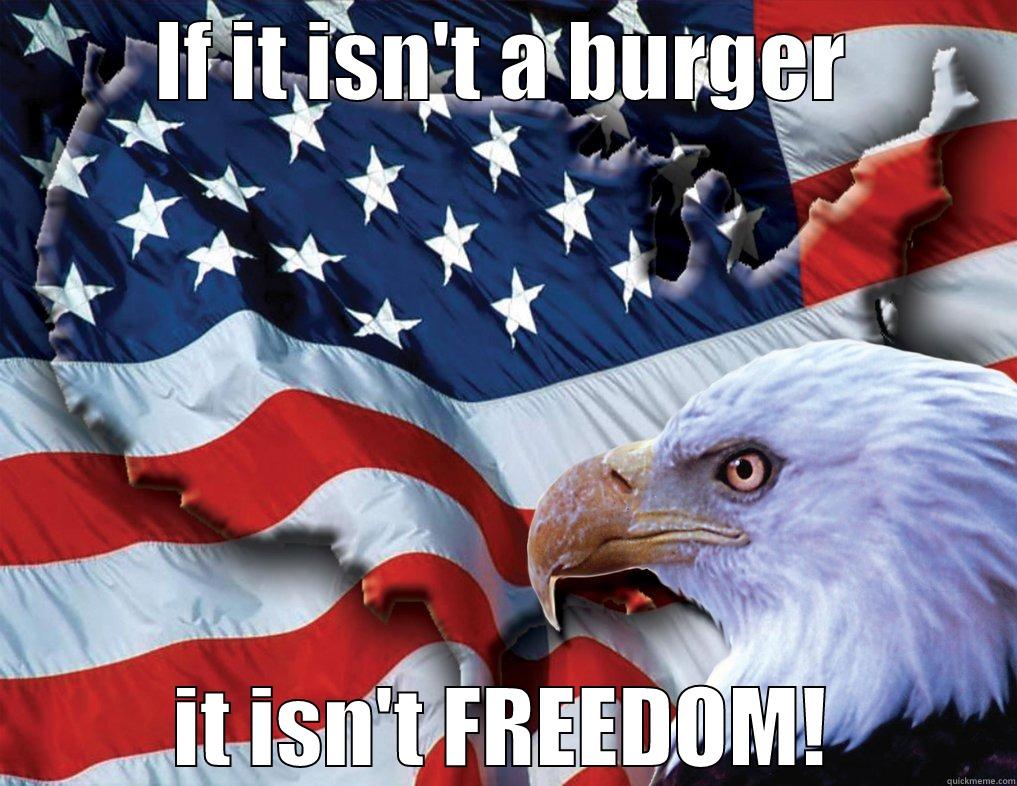 IF IT ISN'T A BURGER IT ISN'T FREEDOM! Misc