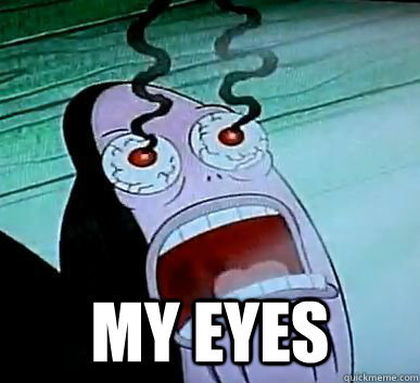 Patrick Makeup Meme Eyes Meme Colby Spongebob Quickmeme Memes Losing