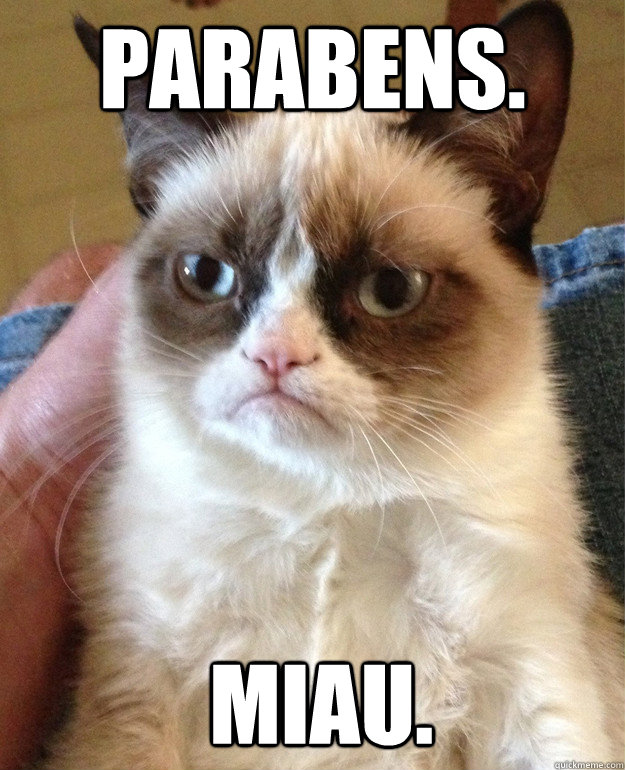 Parabens.  miau.  Grumpy Cat