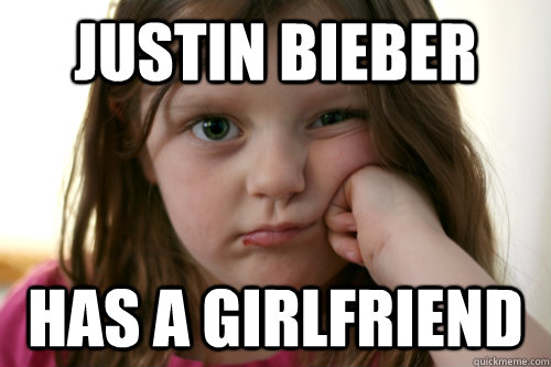 Justin Bieber has a girlfriend - Justin Bieber has a girlfriend  grumpy kid