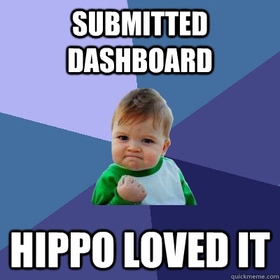 submitted dashboard HiPPO loved it  Success Kid