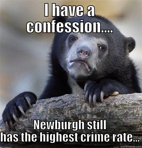 I HAVE A CONFESSION.... NEWBURGH STILL HAS THE HIGHEST CRIME RATE... Confession Bear