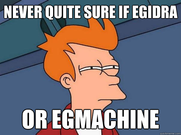 Never quite sure if EGIdrA Or EGMachine  Futurama Fry