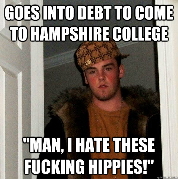 goes into debt to come to Hampshire College 