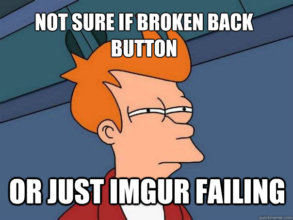 not sure if broken back button or just imgur failing  Futurama Fry