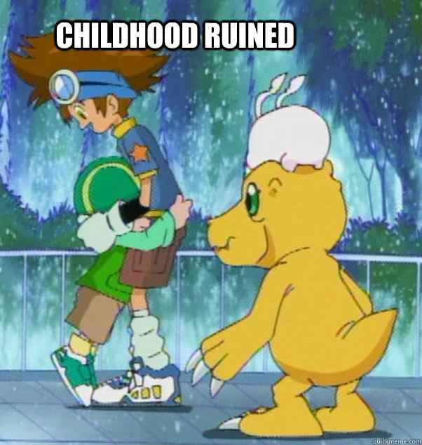 childhood ruined  digimon