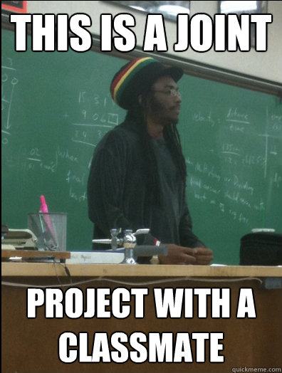 this is a joint project with a classmate  Rasta Science Teacher