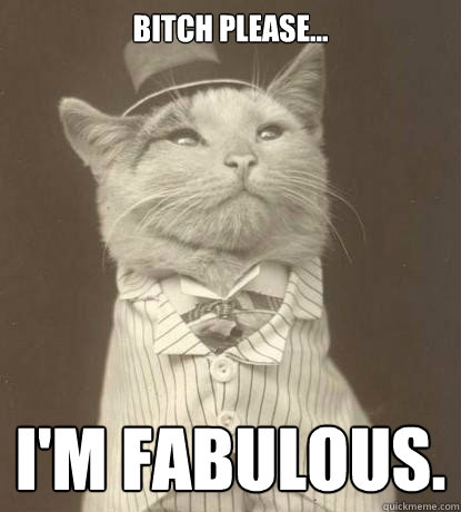 Bitch please... I'm fabulous.  Aristocat