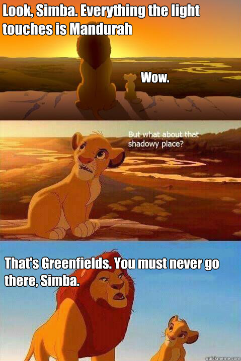 Look, Simba. Everything the light touches is Mandurah Wow. That's Greenfields. You must never go there, Simba.   Lion King Shadowy Place