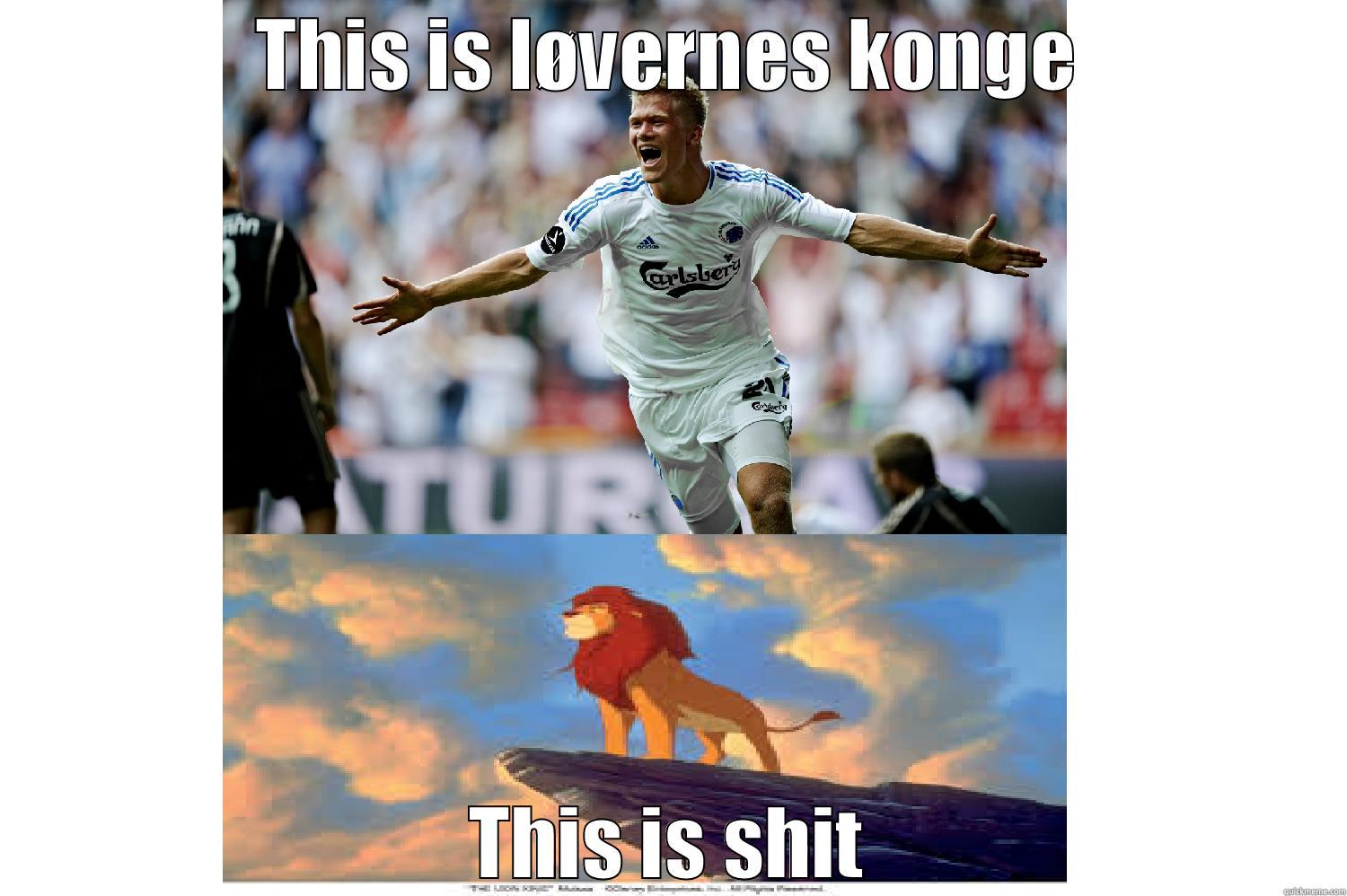 THIS IS LØVERNES KONGE THIS IS SHIT Misc