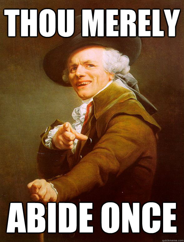 Thou merely abide once  Joseph Ducreux