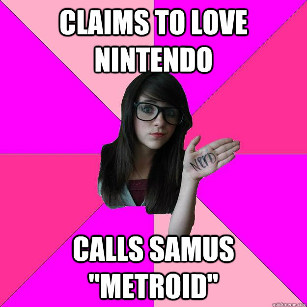 Claims to love Nintendo Calls Samus 