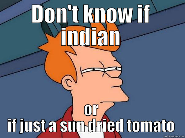 DON'T KNOW IF INDIAN OR IF JUST A SUN DRIED TOMATO Futurama Fry