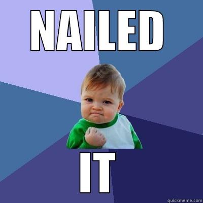 NAILED IT Success Kid